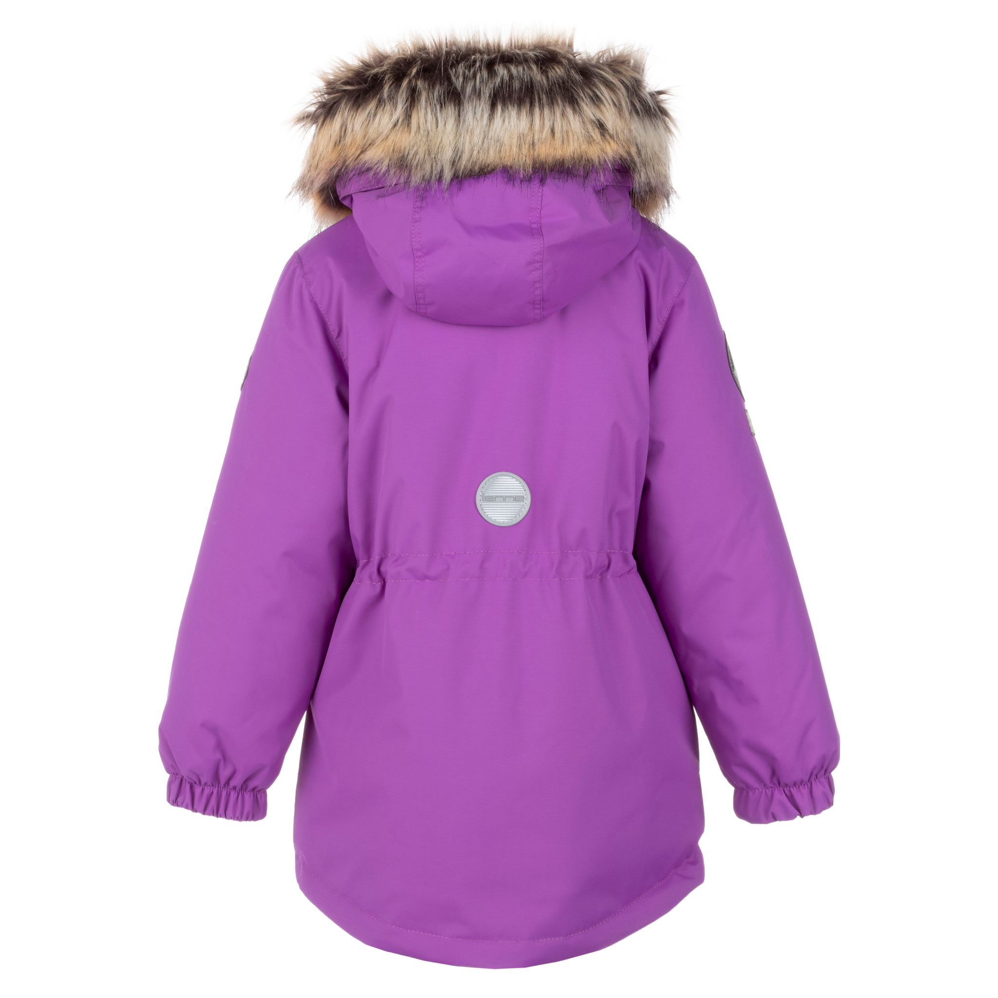 Lenne Maya удлиненная куртка парка для девочки 21330-366 фиолетовая