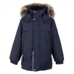Зимняя куртка парка для мальчика lenne kids micah 21337/229 темно-синий