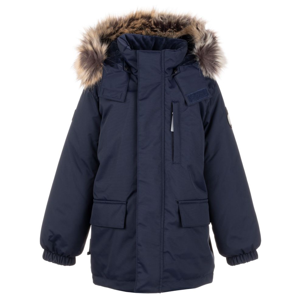 Lenne Snow удлиненная куртка парка для мальчика синяя 21341-229 