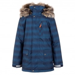 Модная зимняя куртка парка для мальчика lenne jarko 21368a/2999
