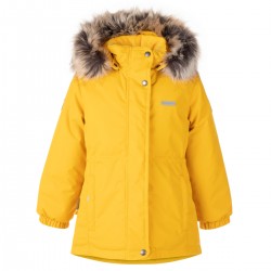 Lenne Maya удлиненная куртка парка для девочки 22330-108 жёлтая