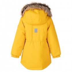 Lenne Maya удлиненная куртка парка для девочки 22330-108 жёлтая