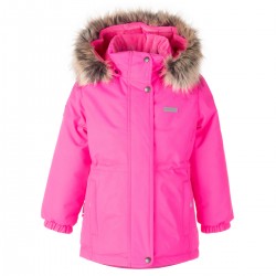 Lenne Maya удлиненная куртка парка для девочки 22330-268 розовая (1)