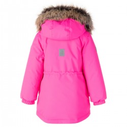 Lenne Maya удлиненная куртка парка для девочки 22330-268 розовая