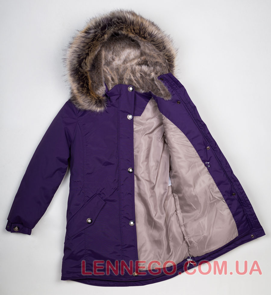 Lenne Estella куртка парка для девочки баклажанc