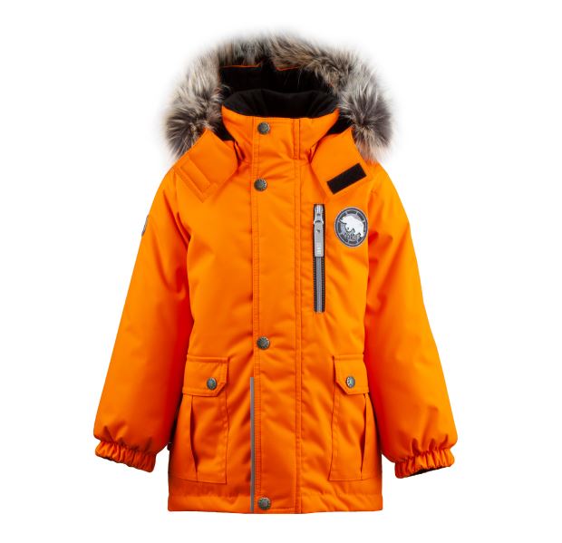 Lenne Snow удлиненная куртка парка для мальчика оранжевая