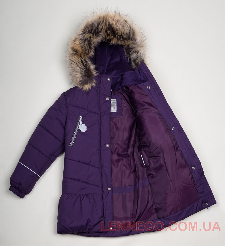Lenne Miia пальто для девочки баклажан